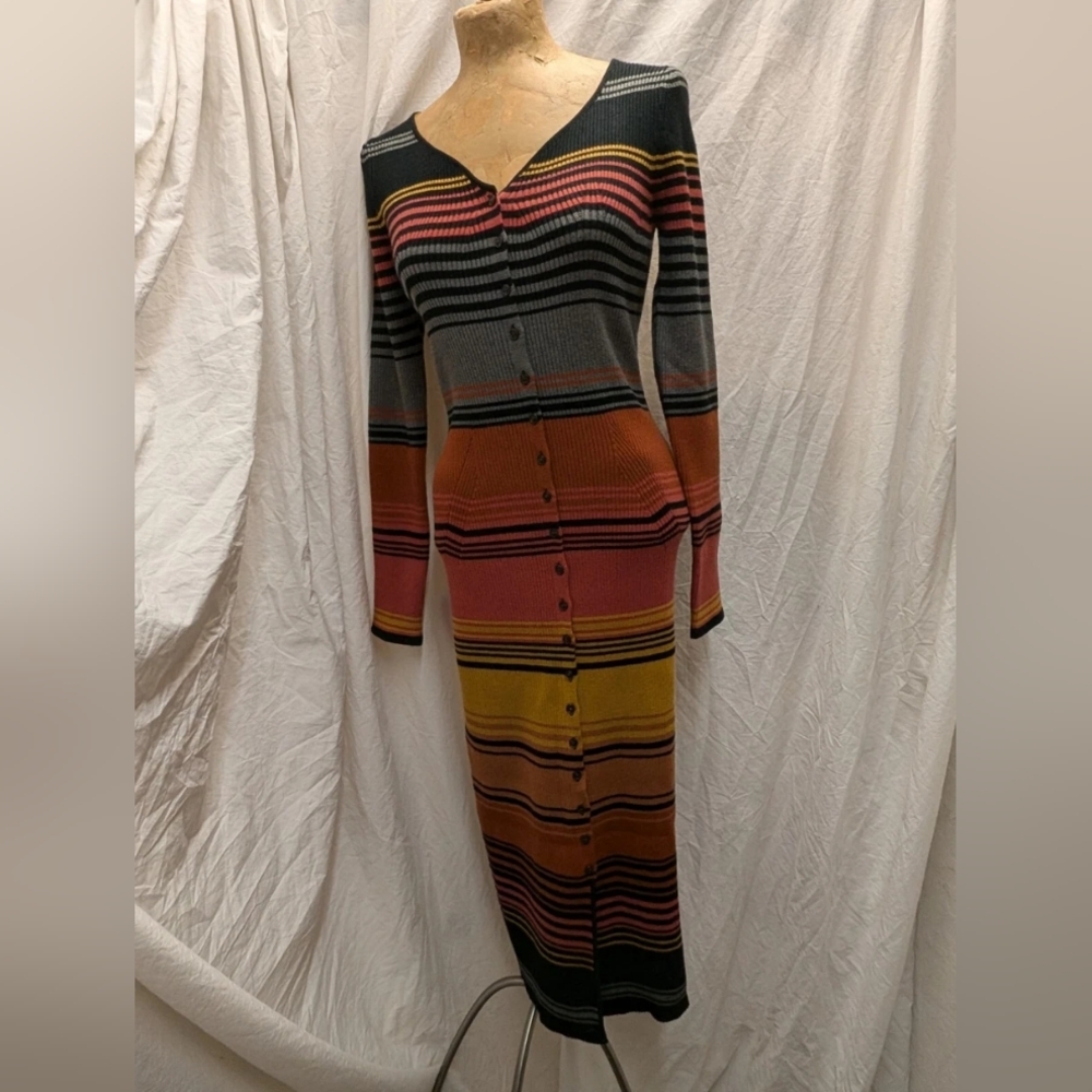 NWT Scotch & Soda Striped Midi Dress